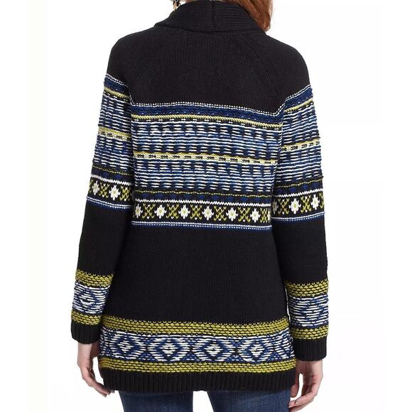 Anthropologie Sparrow Sweater Womens XS Full Zip Cardigan Wool Blend Boho Knit - Picture 2 of 10